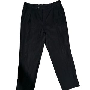 Burberry's Vintage Black Windowpane Suit  Pants - Size Men's 33x30 - (Estimated)